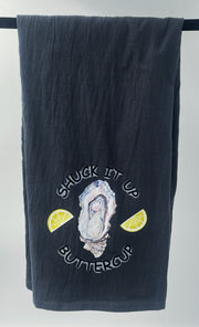 Oysterville Sea Farms – Coastal Kitchen Towels Collection (Keep It Salty, Shuck Yeah, Shuck It Up Buttercup &amp; Mermaid Vibes)