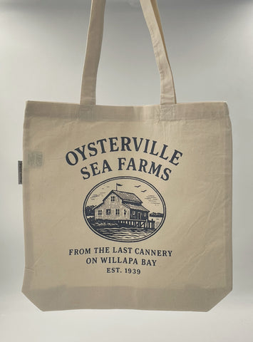 Oysterville Sea Farms Branded Totes – Choose Your Design