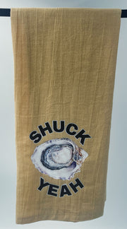 Oysterville Sea Farms – Coastal Kitchen Towels Collection (Keep It Salty, Shuck Yeah, Shuck It Up Buttercup &amp; Mermaid Vibes)