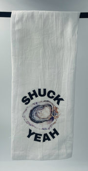 Oysterville Sea Farms – Coastal Kitchen Towels Collection (Keep It Salty, Shuck Yeah, Shuck It Up Buttercup &amp; Mermaid Vibes)