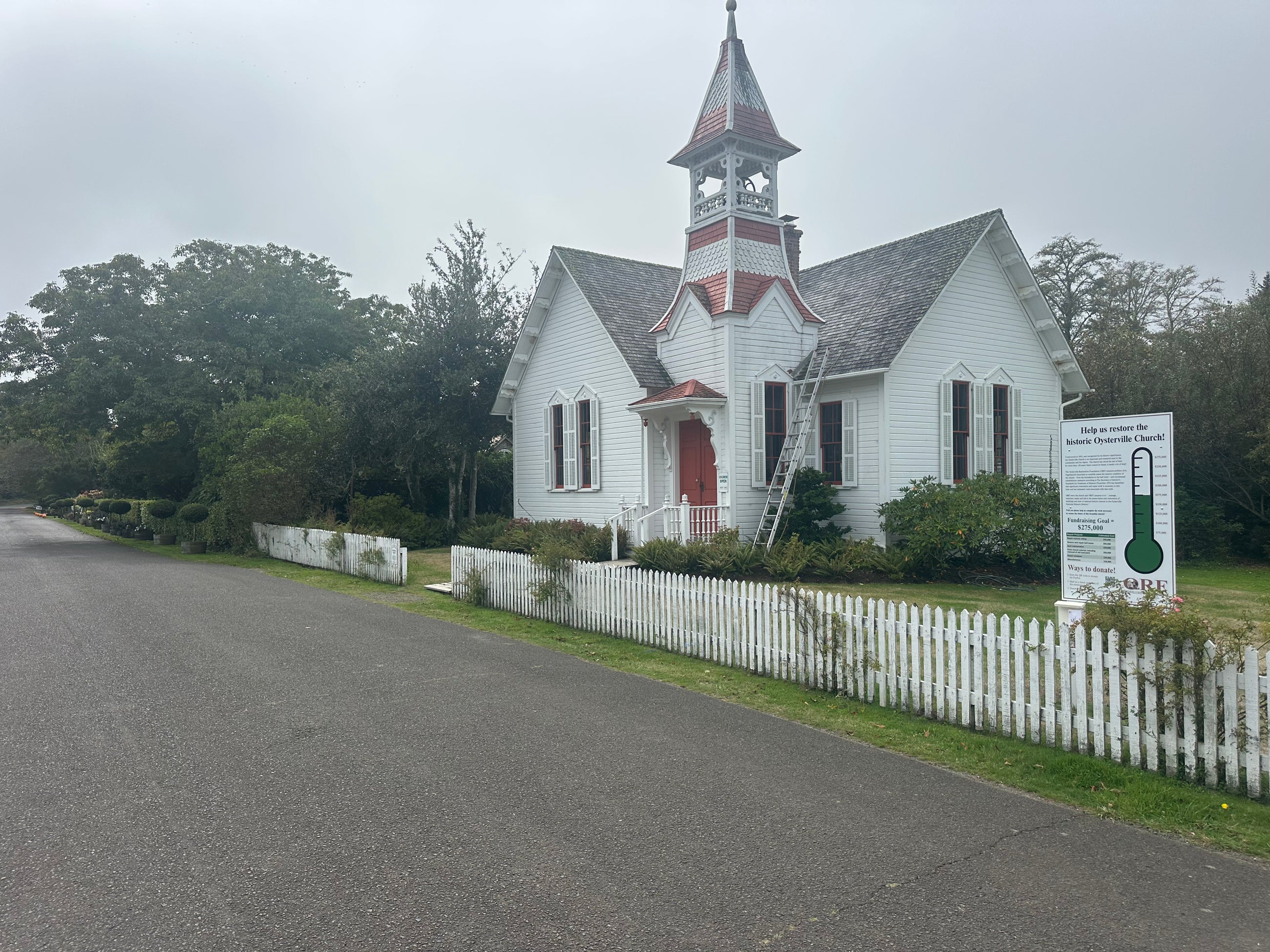 Historic architectural detail in Oysterville