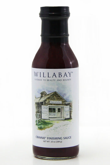 Willabay Crannie Finishing Sauce—sweet, tart, and savory, perfect for glazing seafood, meats, or adding a gourmet touch!