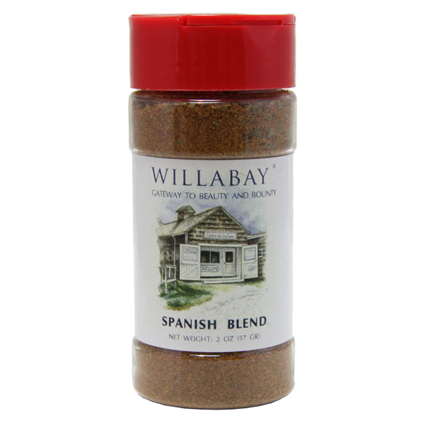 Willabay Spanish Spice Blend—bold mix of smoked paprika, garlic, and spices, perfect for seafood, paella, poultry, and tapas!